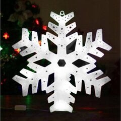 Рождественская декорация LED Снежинка 40 см цена и информация | Рождественские украшения | pigu.lt