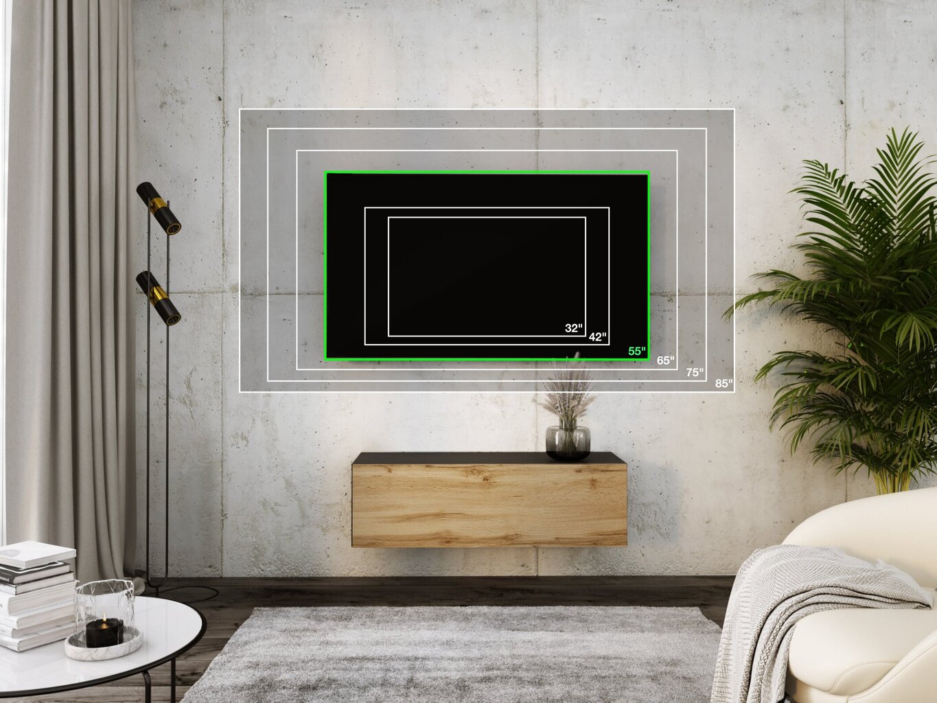 TV staliukas 3XE Living, juodas kaina ir informacija | TV staliukai | pigu.lt