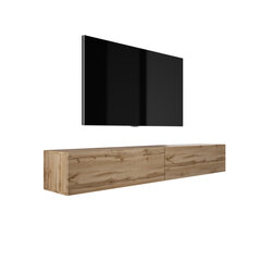 Висящий телевизионный шкаф 2 X 100 CM Wotan Oak цена и информация | Тумбы под телевизор | pigu.lt