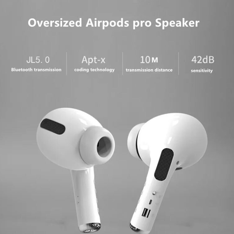 Garso kolonėlė Airpods Pro Giant MK-201,balta kaina ir informacija | Garso kolonėlės | pigu.lt