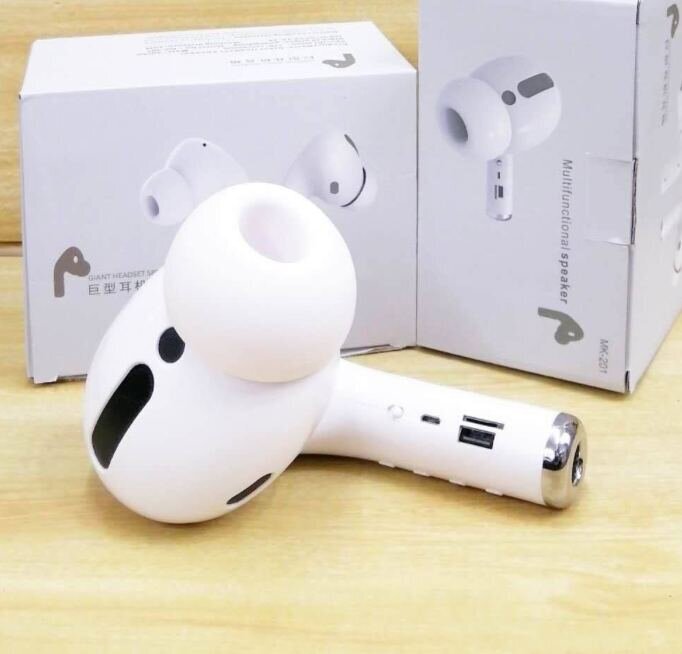 Garso kolonėlė Airpods Pro Giant MK-201,balta kaina ir informacija | Garso kolonėlės | pigu.lt