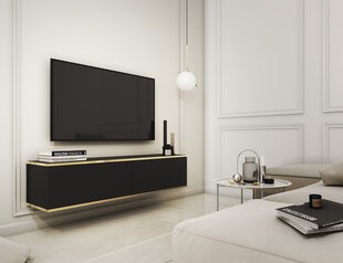 TV staliukas 3XE Living, juodas kaina ir informacija | TV staliukai | pigu.lt