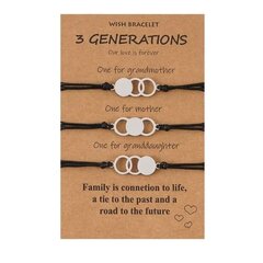 Набор наручных браслетов из трех частей 3 поколения' цена и информация | Женские браслеты | pigu.lt
