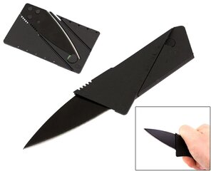 Susklaidomas peilis Perf, juodas, 6.5cm kaina ir informacija | Turistiniai peiliai, daugiafunkciniai įrankiai | pigu.lt