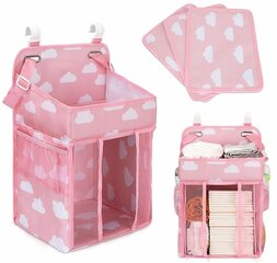 Органайзер для детской кроватки Perf, розовый цена и информация | Тумба с ящиками Versa | pigu.lt
