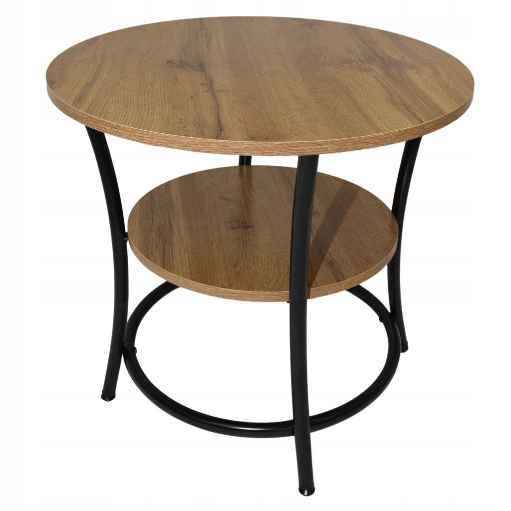 Kavos staliukas, 55x56 cm, rudas kaina ir informacija | Kavos staliukai | pigu.lt