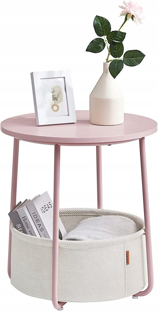 Vaikiškas stalas su krepšiu žaislams Zanzara, rožinis kaina ir informacija | Vaikiškos kėdutės ir staliukai | pigu.lt