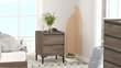 Naktinis staliukas Asir, 45x58,6x45cm, rudas kaina ir informacija | Spintelės prie lovos | pigu.lt