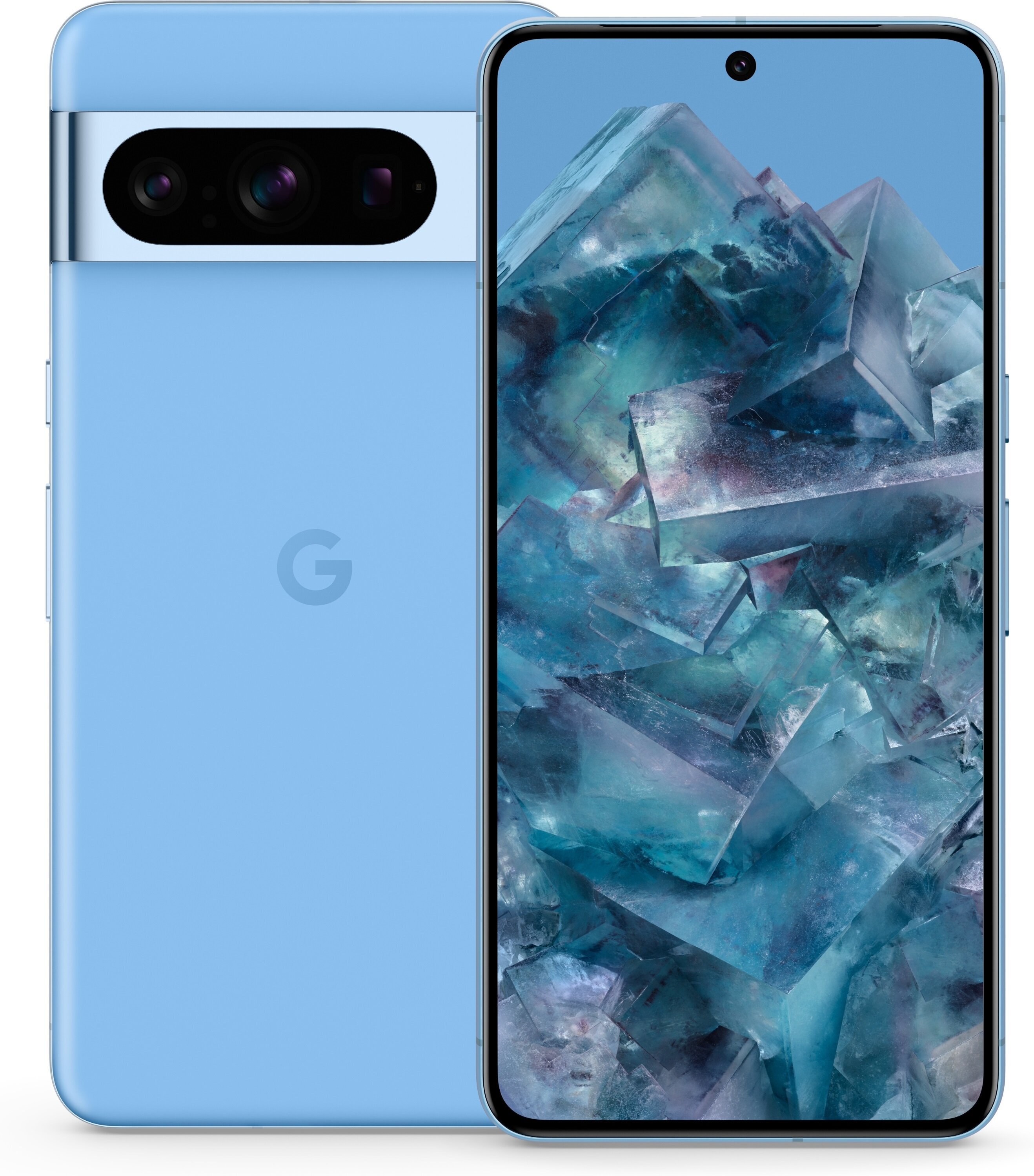 Телефон Google Pixel 8 Pro 5G Dual SIM 12/128GB Blue Bay (GA04841-GB) цена  | pigu.lt