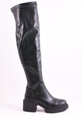Ilgaauliai batai moterims Lazzaro 25729741, juodi kaina ir informacija | Aulinukai, ilgaauliai batai moterims | pigu.lt