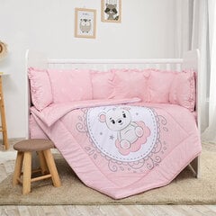 Комплект детского постельного белья Lorelli Lily Bear Pink, 60 х 120 см, 7 частей цена и информация | Детское постельное бельё | pigu.lt