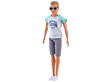 Lėlė berniukas Anlily su šortais, marškinėliais ir akiniais kaina ir informacija | Žaislai mergaitėms | pigu.lt