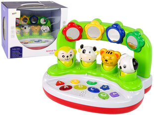 Interaktyvus muzikinis žaislas Lean Toys, žalias kaina ir informacija | Žaislai kūdikiams | pigu.lt
