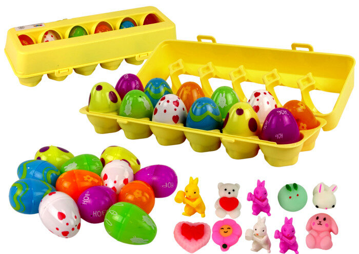 Velykinių kiaušinių rinkinys, 12 vnt. kaina ir informacija | Dekoracijos šventėms | pigu.lt