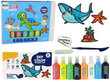 Langų lipdukų rinkinys Jūros gyvūnai Lean Toys kaina ir informacija | Lavinamieji žaislai | pigu.lt