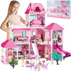 Prabangus lėlių namelis su XXL dydžio baldais, lėlėmis ir šunimis kaina ir informacija | Žaislai mergaitėms | pigu.lt
