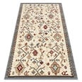 Ковер шерстяной KILIM 7948/52933 Ромбы, этнические бежевый / серый / бордо