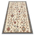 Ковер шерстяной KILIM 7948/52933 Ромбы, этнические бежевый / серый / бордо