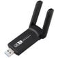 USB Wifi adapteris USB 3.0 1300mbps dviguba antena kaina ir informacija | Adapteriai, USB šakotuvai | pigu.lt