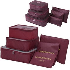 Чемоданный набор для чемодана, 6 шт., фиолетовый цена и информация | Чемоданы, дорожные сумки | pigu.lt