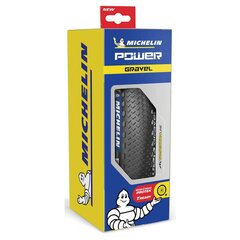 Dviračio padanga Michelin Power Gravel V2 700X35C, juoda kaina ir informacija | Dviračių kameros ir padangos | pigu.lt