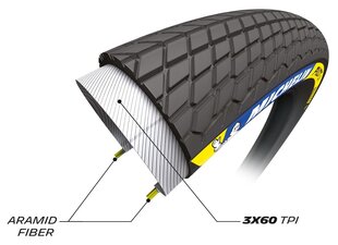 Dviračio padanga Michelin Pilot SX 20", juoda kaina ir informacija | Dviračių kameros ir padangos | pigu.lt