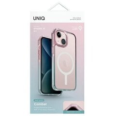 UNIQ etui Combat Duo iPhone 15 6.1" Magclick Charging niebiesko-różowy|pastel sky blue-powder pink цена и информация | Чехлы для телефонов | pigu.lt