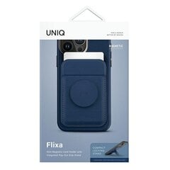 UNIQ Flixa magnetyczny portfel na karty z podpórką granatowy|navy blue цена и информация | Аксессуары для телефонов | pigu.lt