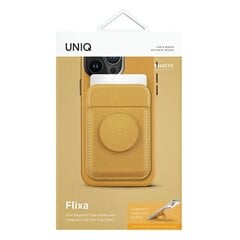 UNIQ Flixa magnetyczny portfel na karty z podpórką żółty|canary yellow MagSafe цена и информация | Аксессуары для телефонов | pigu.lt