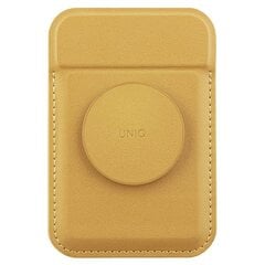 UNIQ Flixa magnetyczny portfel na karty z podpórką żółty|canary yellow MagSafe цена и информация | Аксессуары для телефонов | pigu.lt