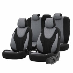 Automobilių sėdynių užvalkalų komplektas OTOM RUBY 1202 GREY/BLACK 3-ZIP kaina ir informacija | Sėdynių užvalkalai, priedai | pigu.lt