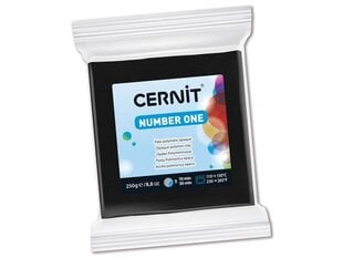 Polimerinis molis Cernit No.1 100 black, 200g kaina ir informacija | Piešimo, tapybos, lipdymo reikmenys | pigu.lt
