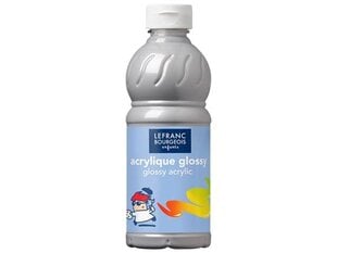 Akriliniai dažai Lefranc Bourgeois Glossy Acrylic 500ml Silver, sidabriniai kaina ir informacija | Piešimo, tapybos, lipdymo reikmenys | pigu.lt