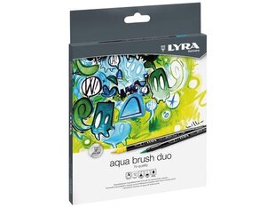 Flomasteriai Lyra Aqua Brush Duo, 12vnt. цена и информация | Принадлежности для рисования, лепки | pigu.lt