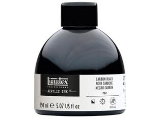 Akrilinis tušas Liquitex 150ml 337 carbon black, juodas kaina ir informacija | Piešimo, tapybos, lipdymo reikmenys | pigu.lt