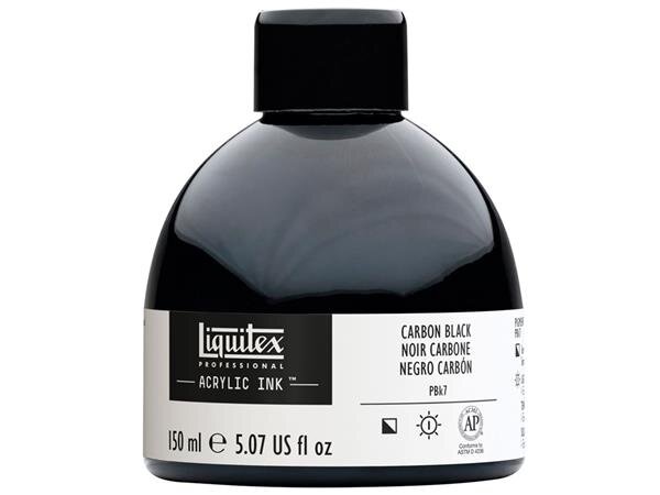 Akrilinis tušas Liquitex 150ml 337 carbon black, juodas цена и информация | Piešimo, tapybos, lipdymo reikmenys | pigu.lt