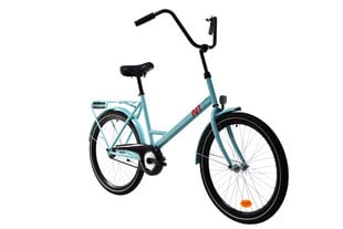 Prekė su pažeidimu.Miesto dviratis N1 Combi 24", žalias kaina ir informacija | Prekės su pažeidimu | pigu.lt