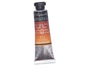 Akvareliniai dažai Sennelier l'Aquarelle 211 burnt sienna, 10 ml, rudi kaina ir informacija | Piešimo, tapybos, lipdymo reikmenys | pigu.lt