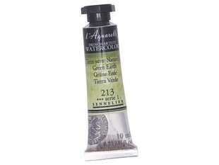 Akvareliniai dažai Sennelier l'Aquarelle 213 green earth, 10 ml, žali цена и информация | Принадлежности для рисования, лепки | pigu.lt