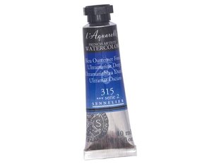 Akvareliniai dažai Sennelier l'Aquarelle 315 ultramarine deep, 10ml, mėlyni цена и информация | Принадлежности для рисования, лепки | pigu.lt