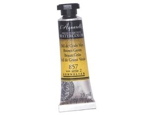 Akvareliniai dažai Sennelier l'Aquarelle 857 brown green, 10ml, žali kaina ir informacija | Piešimo, tapybos, lipdymo reikmenys | pigu.lt