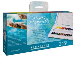 Akvarelinių dažų rinkinys Sennelier La Petite Aquarelle, įvairiaspalvis, 24vnt kaina ir informacija | Piešimo, tapybos, lipdymo reikmenys | pigu.lt