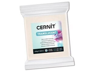 Polimerinis molis Cernit Translucent 005 white, 250g цена и информация | Принадлежности для рисования, лепки | pigu.lt