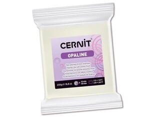 Polimerinis molis Cernit Opaline 010 white, 250g цена и информация | Принадлежности для рисования, лепки | pigu.lt