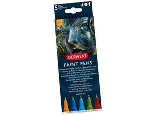 Žymeklių rinkinys Derwent Paint Pen No2, 5vnt цена и информация | Принадлежности для рисования, лепки | pigu.lt