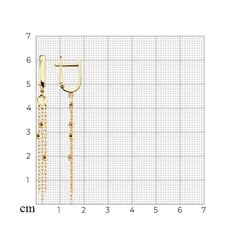 Золотые серьги, 1.61 г,  585° цена и информация | Серьги | pigu.lt