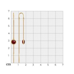 Золотые серьги, 1.61 г,  585° цена и информация | Серьги | pigu.lt