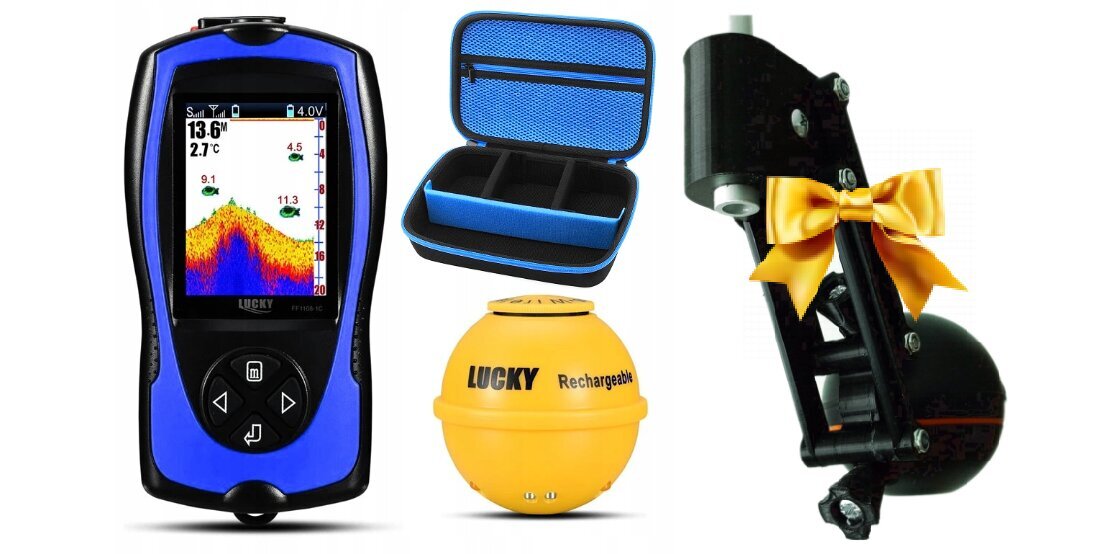 Echolotas Etuso Lucky Echosounder ir Etuso Fishfinder dėklas цена и информация | Išmanioji technika ir priedai | pigu.lt