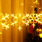 Kalėdinės lemputės su 6 snaigėmis ir 6 žvaigždėmis bei daug mažesnių lempučių, 4m, 102 LED, LIVMAN YWSD001-1-1 цена и информация | Girliandos | pigu.lt
