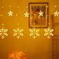 Kalėdinės lemputės su 6 snaigėmis ir 6 žvaigždėmis bei daug mažesnių lempučių, 4m, 102 LED, LIVMAN YWSD001-1-1 kaina ir informacija | Girliandos | pigu.lt